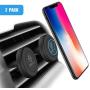 Magnetic Phone Mount, WixGear [2 Pack] Universal Air Vent Magnetic Phone Car Mount Phone Holder, for Cell Phones and Mini Tablets with 4 Metal Plates
