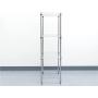 Mind Reader 4 Shelf Metal All Purpose Heavy Duty Adjustable Shelving Unit, Silver