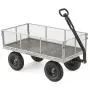 Gorilla Carts GOR1001-COM Heavy-Duty Steel Utility Cart with Removable Sides, 1000-lbs. Capacity, Gray Gorilla Carts GOR1001-COM Heavy-Duty Steel Utility Cart with Removable Sides, 1000-lbs. Capacity, Gray