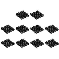 uxcell Electronic Radiators Heatsink for MOS GPU IC Chip Black 25 x 25 x 5 mm 10pcs