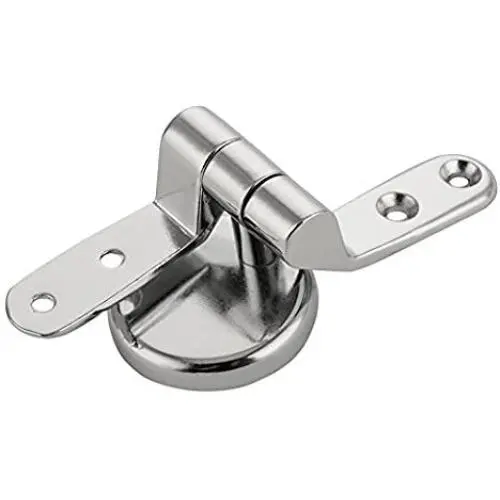 Alotm Stainless Steel Toilet Seat Sturdy Hinge Replacement Parts, 1 Set Mountings with Bolts and Nuts for Replacement DIY Repair Alotm Stainless Steel Toilet Seat Sturdy Hinge Replacement Parts, 1 Set Mountings with Bolts and Nuts for Replacement DIY Repair
