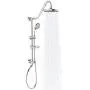 PULSE ShowerSpas 1011-CH-1.8GPM Kauai III Shower System, with 8'' Rain Showerhead, 5-Function Hand Shower, Adjustable Slide Bar and Soap Dish, Polished Chrome, 1.8 GPM