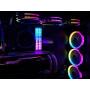 EZDIY-FAB 120mm Addressable RGB LED PWM Fan,with LED Strips, Motherboard Sync,Adjustable Colorful Case Fans with PWM Controller