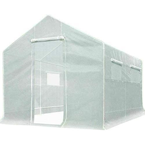 Quictent 10x9x8 ft Portable Tunnel Greenhouse for Outdoors 2 Zipper Mesh Doors Large Walk-in Garden Plant Greenhouse with 12 Stakes