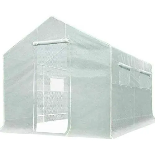 Quictent 10x9x8 ft Portable Tunnel Greenhouse for Outdoors 2 Zipper Mesh Doors Large Walk-in Garden Plant Greenhouse with 12 Stakes Quictent 10x9x8 ft Portable Tunnel Greenhouse for Outdoors 2 Zipper Mesh Doors Large Walk-in Garden Plant Greenhouse with 12 Stakes