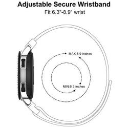 YSSNH 20mm 22mm Watch Bands Quick Release Compatible with Samsung Galaxy Watch3 41mm 45mm Bands Replacement for Galaxy Watch 42mm/46mm Active 2 40mm/44mm Gear S2/S3 Classic(20mm/22mm)