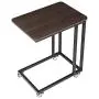 VASAGLE Industrial Side Table, End Table for Coffee Laptop Tablet, Mobile Table with Rolling Casters, Steel Frame, for Living Room, Bedroom, Dark Walnut and Black ULNT50Z VASAGLE Industrial Side Table, End Table for Coffee Laptop Tablet, Mobile Table with Rolling Casters, Steel Frame, for Living Room, Bedroom, Dark Walnut and Black ULNT50Z