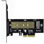 JEYI SK4 NVMe PCIe Adapter with Cooling Combo M.2 NVMe SSD to PCI-E X4 Expansion Card M Key + Cool Warship m2 2280 SSD Fan Heatsink for PCI Express 3.0 4X X8 X16 (Red)