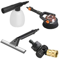 WORX WA4072 Hydroshot Deluxe Cleaning Accessory Kit, Black