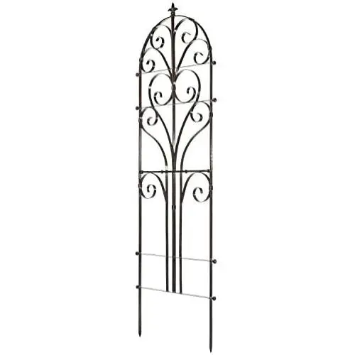 H Potter Garden Trellis for Climbing Plants Iron Metal Outdoor Scroll Wall Decor or Flowers Roses Vine Ivy Clematis GAR214 Large H Potter Garden Trellis for Climbing Plants Iron Metal Outdoor Scroll Wall Decor or Flowers Roses Vine Ivy Clematis GAR214 Large
