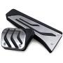 AutoBig No Drill Steel Sport Footrest Dead Gas Brake Pedals Cover for BMW 2 3 4 Series F22 F23 F30 F31 F34 F32 F33 F36