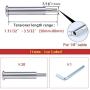 Muzata Cable Railing Kit Invisible 1/8'' 20 Pack Upgraded Patent Turnbuckle Swage Threaded Stud Hex Head Fitting Receiver Terminal Hidden for 3”-6” Wood & Metal Post CR37, CA3 CV1