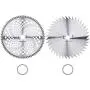 Joalxy 10'' 80T Carbide Tip Blade + 10'' 40T Mn-Steel Blade, Metal Blades with Washers for Brush Cutter Trimmer Weed Eater Joalxy 10'' 80T Carbide Tip Blade + 10'' 40T Mn-Steel Blade, Metal Blades with Washers for Brush Cutter Trimmer Weed Eater