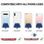 Phone Tether Tab, COCASES 2 Pack Update Phone Lasso Patch with Replacement Part for Smartphone Lanyard Safety Tether（Blue）