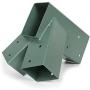 ECOTRIC Heavy Duty Steel A-Frame Swing Set Mounting Bracket Green w/ Mounting Hardware (2 Brackets)