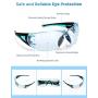 Safety Goggles, Mpow Safety Glasses with Anti Fog coated lenses, Anti Scratch and UV Protection