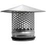 Vent Systems 6'' inch Round Roof Cap Galvanized Metal for All Weather Conditions Top Round Exhaust Cap with Rubber for Perfect Insulation Vent Cover 6 Inch'' 150 mm