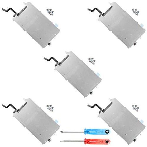 MMOBIEL Pack of 5 LCD Metal Back Plate Replacement Compatible with iPhone 6 Plus with Heat Shieldincl 2X Screwdrivers