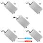 MMOBIEL Pack of 5 LCD Metal Back Plate Replacement Compatible with iPhone 6 Plus with Heat Shieldincl 2X Screwdrivers