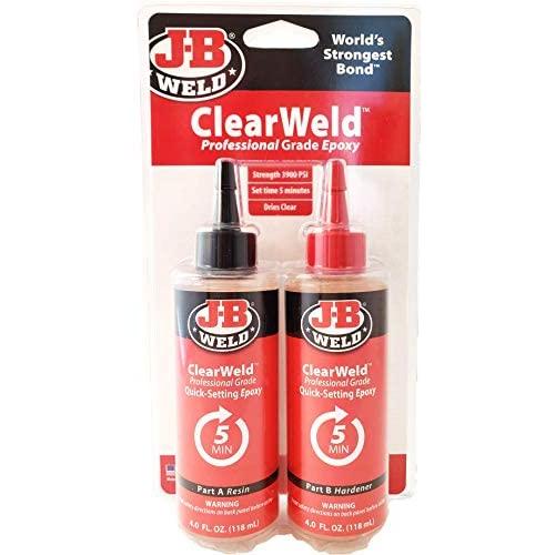 J-B Weld Pro Size ClearWeld 5 Minute Set Epoxy