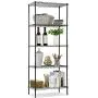 Wire Shelving Unit, NSF 5-Tier Layer Shelf Utility Steel Commercial Grade Storage Shelves 24''L x 14''W x 60''H Heavy Duty Metal Shelves Organizer Rack with Leveling Feet for Kitchen Office Garage, Black Wire Shelving Unit, NSF 5-Tier Layer Shelf Utility Steel Commercial Grade Storage Shelves 24''L x 14''W x 60''H Heavy Duty Metal Shelves Organizer Rack with Leveling Feet for Kitchen Office Garage, Black