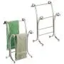 mDesign Decorative Metal Fingertip Towel Holder Stand for Bathroom Vanity Countertops to Display and Store Small Guest Towels or Washcloths, 2 Tiers - 13.6'' High - 2 Pack - Satin mDesign Decorative Metal Fingertip Towel Holder Stand for Bathroom Vanity Countertops to Display and Store Small Guest Towels or Washcloths, 2 Tiers - 13.6'' High - 2 Pack - Satin