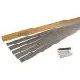 Coyote Landscape Products 5 Piece Steel Home Kit Raw Steel Edging with 15 Edge Pins, 4'' by 8, 18-Gauge