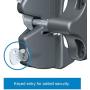 National Hardware V6201 LTCH BLK N346-201 4-9/16'' LokkLatch Automatic Keyed Gate Lock Latch in Black