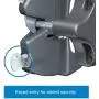 National Hardware V6201 LTCH BLK N346-201 4-9/16'' LokkLatch Automatic Keyed Gate Lock Latch in Black