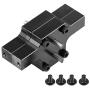Dilwe RC Car Gear Box, Aluminium Alloy Remote Control Gear Box with Screws for WPL 1/16 Military Truck RC Car Upgraded Part RC Model Accessory(Black)