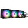 Vetroo V360 Black 360mm CPU Water Liquid Cooler AMD/Intel LGA1200 Ready All-in-One Cooling System w/Controller 3X 120mm ARGB Motherboard Sync Fans High Efficiency 360mm Radiator