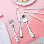 12 Piece Toddler Baby Silverware Set, E-far Stainless Steel Kids Safe Utensils, Training Metal Child Flatware Cutlery Set, Include 4 Small Spoons, 4 Forks, 4 Knives - Dishwasher Safe 12 Piece Toddler Baby Silverware Set, E-far Stainless Steel Kids Safe Utensils, Training Metal Child Flatware Cutlery Set, Include 4 Small Spoons, 4 Forks, 4 Knives - Dishwasher Safe