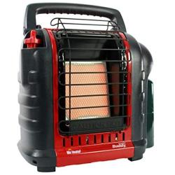 Mr. Heater F232000 MH9BX Buddy 4,000-9,000-BTU Indoor-Safe Portable Propane Radiant Heater, Red-Black