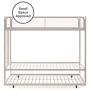 DHP Triple Metal Bunk Bed Frame, White, Twin