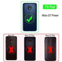 Moto G7 Power Phone Case,Moto G7 Supra Case with HD Screen Protector,Gritup 360 Degree Rotating Metal Ring Holder Kickstand Armor Anti-Scratch Bracket Cover Phone Case for Motorola G7 Power Rose Gold