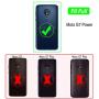Moto G7 Power Phone Case,Moto G7 Supra Case with HD Screen Protector,Gritup 360 Degree Rotating Metal Ring Holder Kickstand Armor Anti-Scratch Bracket Cover Phone Case for Motorola G7 Power Black