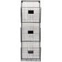 Three Tier Wall File Holder – Durable Black Metal Rack with Spacious Slots for Easy Organization, Mounts on Wall and Door for Office, Home, and Work – by Designstyles