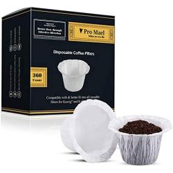 Disposable Coffee Filters 360 Counts Coffee Filter Paper for Keurig Brewers Single Serve 1.0 and 2.0 Use with All Brands K Cup Filter (1)