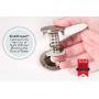 SinkShroom Revolutionary Bathroom Sink Drain Protector Hair Catcher, Strainer, Snare, Nickel Edition