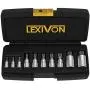 LEXIVON XZN Triple Square Spline Bit Socket Set, Premium S2 Alloy Steel | 10-Piece European Style M4 - M18 Set | Enhanced Storage Case (LX-145)