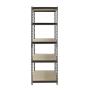 Muscle Rack UR482472PB5PAZ-SV Silver Vein Steel Storage Rack, 5 Adjustable Shelves, 4000 lb. Capacity, 72'' Height x 48'' Width x 24'' Depth