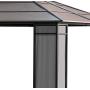 Sunjoy 10 x 12 Wyndham Hardtop Gazebo with Fabric Screen - Faux Copper Top