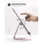 Tablet Stand Adjustable, Lamicall Tablet Stand : Desktop Stand Holder Dock Compatible with Tablet Such as iPad 2018 Pro 9.7, 10.5, Air Mini 4 3 2, Kindle, Nexus, Tab, E-Reader (4-13) - Rose Gold