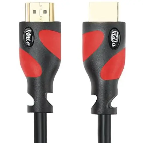 Postta HDMI Cable(20 Feet Red) Ultra HDMI 2.0V Support 4K 2160P,1080P,3D,Audio Return and Ethernet - 1 Pack