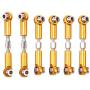 NINGWANG for WLtoys Upgrade Metal Adjustable Rods A959B A969 A979 K929 RC Car Parts,Yellow