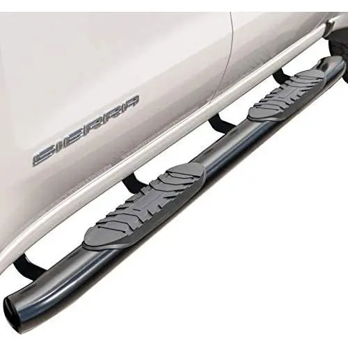 Ionic 5'' Black Steel Curved Nerf Bars (Fits) 2015-2018 Ford F150 and (Fits) 2017-Up Super Duty F250 F350 SuperCrew Cab Only Truck Side Steps (414309BP) Ionic 5'' Black Steel Curved Nerf Bars (Fits) 2015-2018 Ford F150 and (Fits) 2017-Up Super Duty F250 F350 SuperCrew Cab Only Truck Side Steps (414309BP)