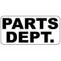 Metal Sign Great Aluminum Tin Sign Parts Dept Black Retro Vintage Style 8 X 12 Inch