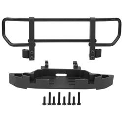 VGEBY RC Bumper, 1/10 RC Crawler Metal Front Bumper & Base Universal Front Bumper Fit for TRX4 / TRX6 1/10 RC Crawler