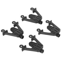 RC Car Shock Tower, Metal Adjustable Shock Damper Towers Mount Multihole Accessory for SCX10 1/10 RC Car(Black)