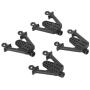 RC Car Shock Tower, Metal Adjustable Shock Damper Towers Mount Multihole Accessory for SCX10 1/10 RC Car(Black)